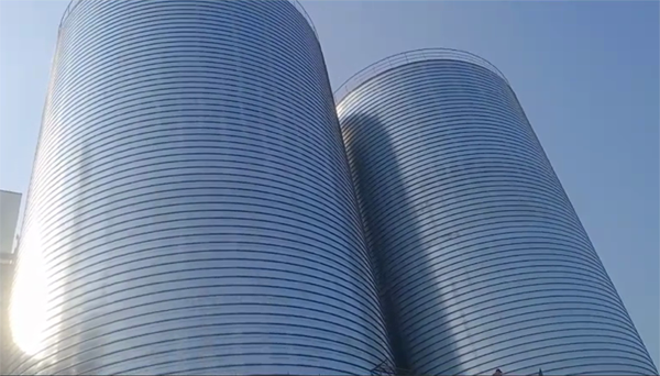 下冶镇2座混凝土高架卷板仓